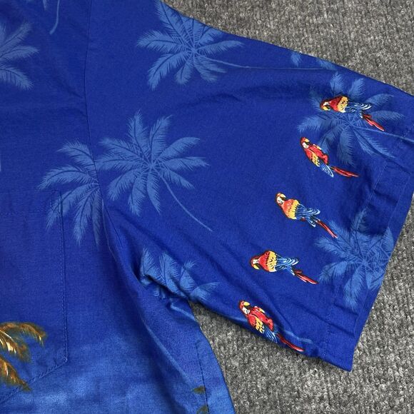 Pacific Legend Hawaiian Shirt Men’s 3XL Blue Parrot Palm Tree McCall Aloha XXXL - Picture 6 of 16